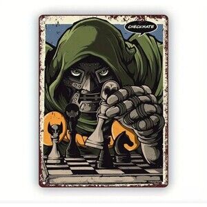 Marvel‎ checkmate Dr.  DOOM metal wall poster Comics